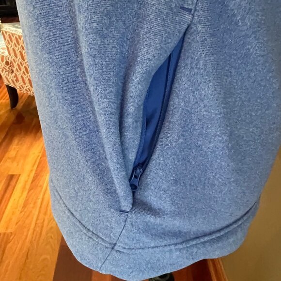 Adidas Women's Super soft blue fleece pullover hoodie< Size Medium - Picture 4 of 7